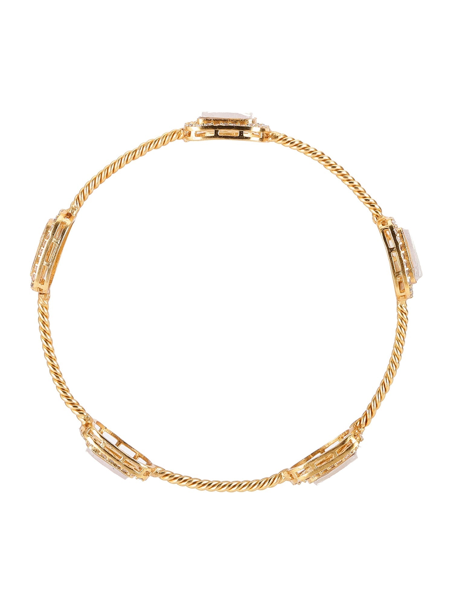 Kundan Bangle - Ruby Raang - Distacart