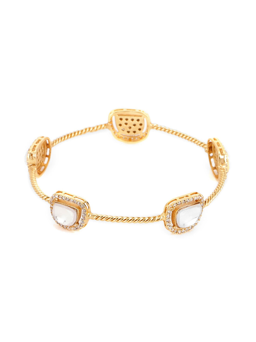 Kundan Bangle - Ruby Raang - Distacart