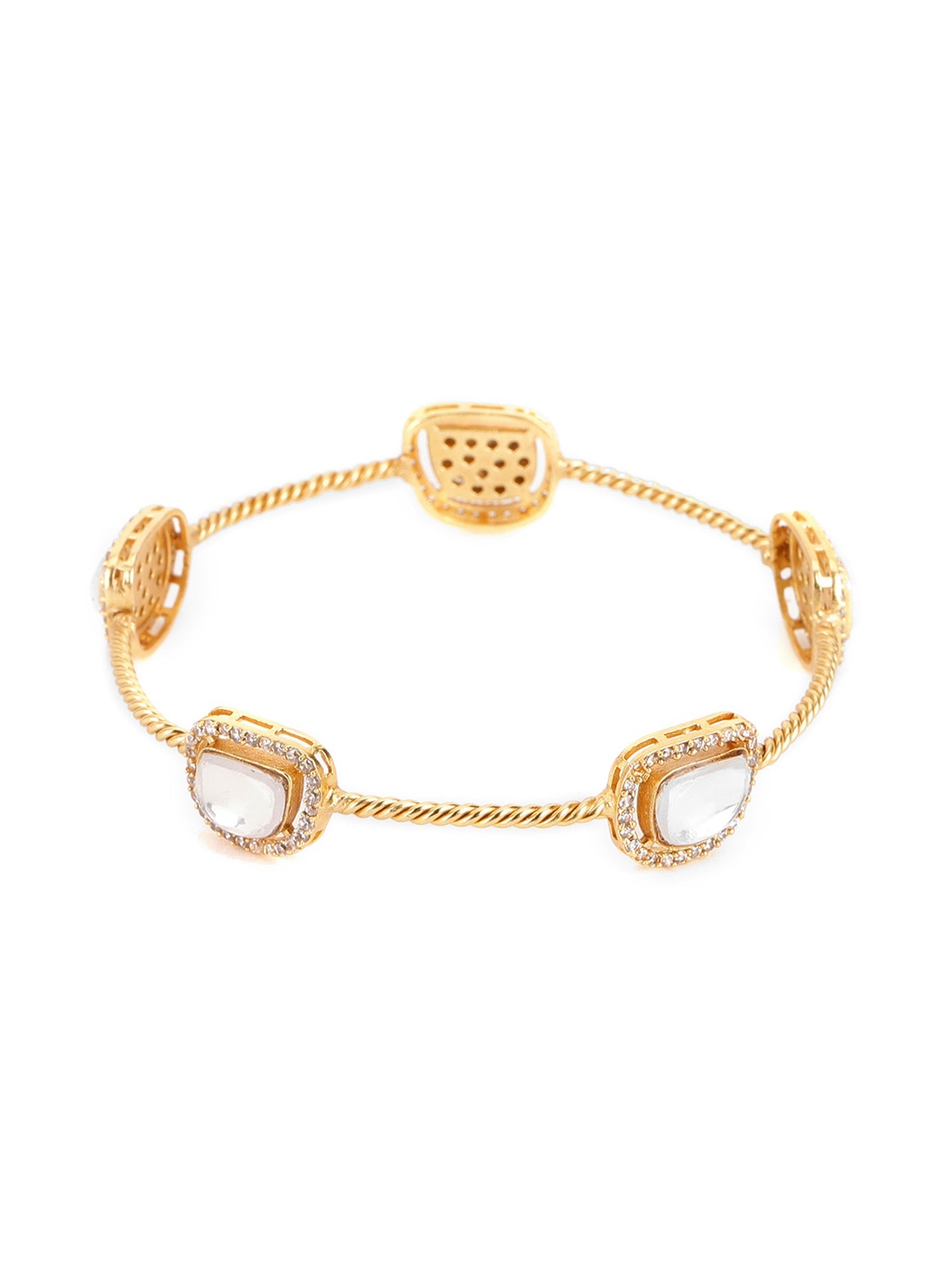 Kundan Bangle - Ruby Raang - Distacart