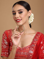 Kundan and Meenakari Bangle - Ruby Raang - Distacart
