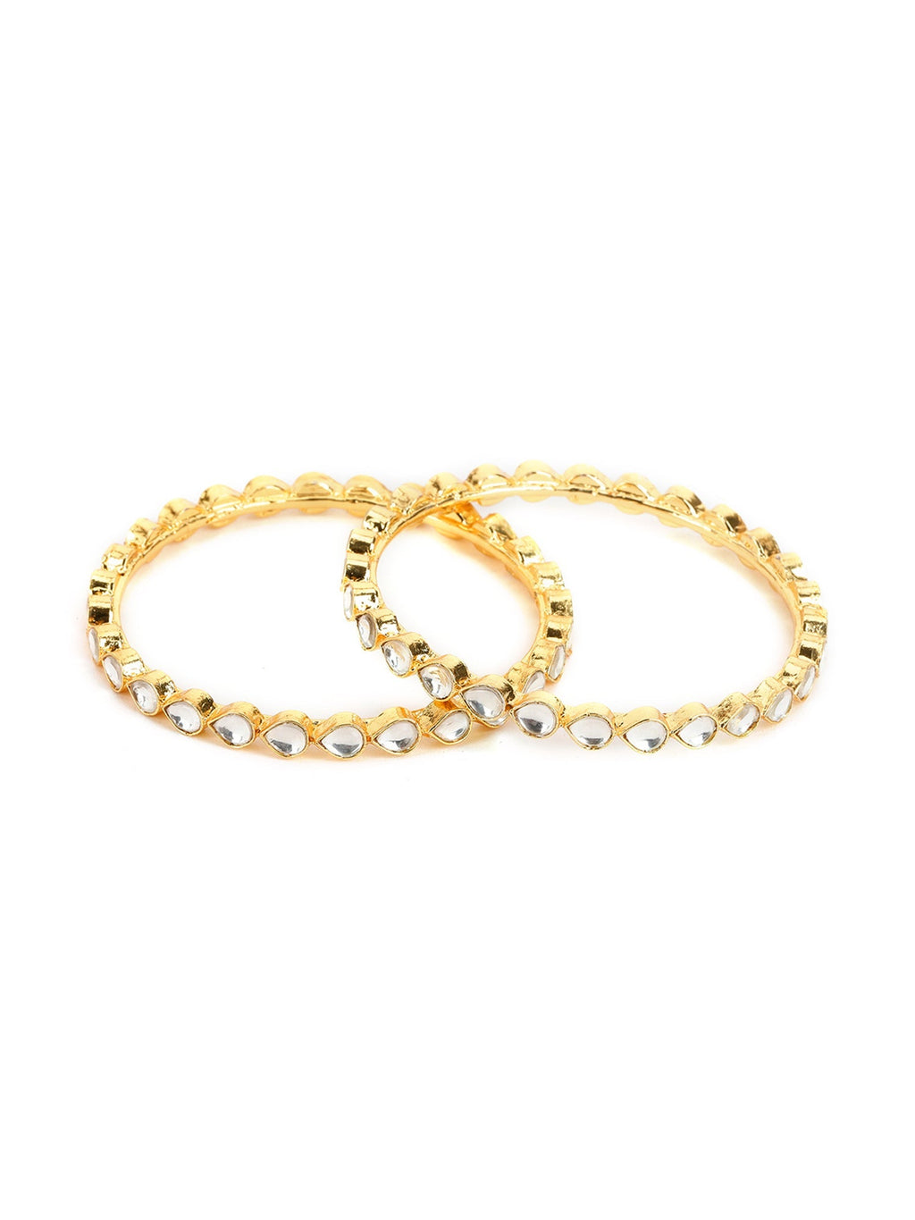 Kundan Bangles (set of 2) - Ruby Raang - Distacart