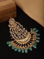 Kundan and Stone Passa/Jhoomer - Ruby Raang - Distacart