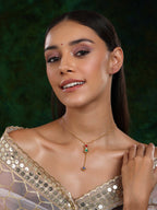 Multi Meenakari Kundan Necklace - Ruby Raang