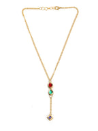 Multi Meenakari Kundan Necklace - Ruby Raang