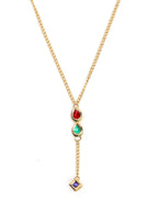 Multi Meenakari Kundan Necklace - Ruby Raang
