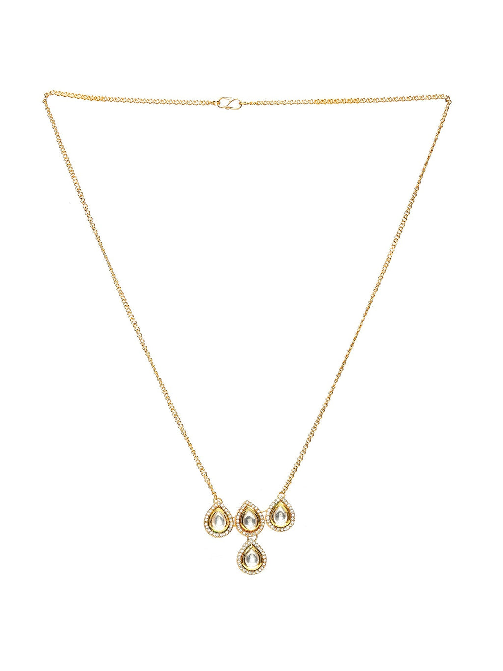 Kundan Golden Necklace - Ruby Raang