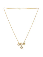 Kundan Golden Necklace - Ruby Raang