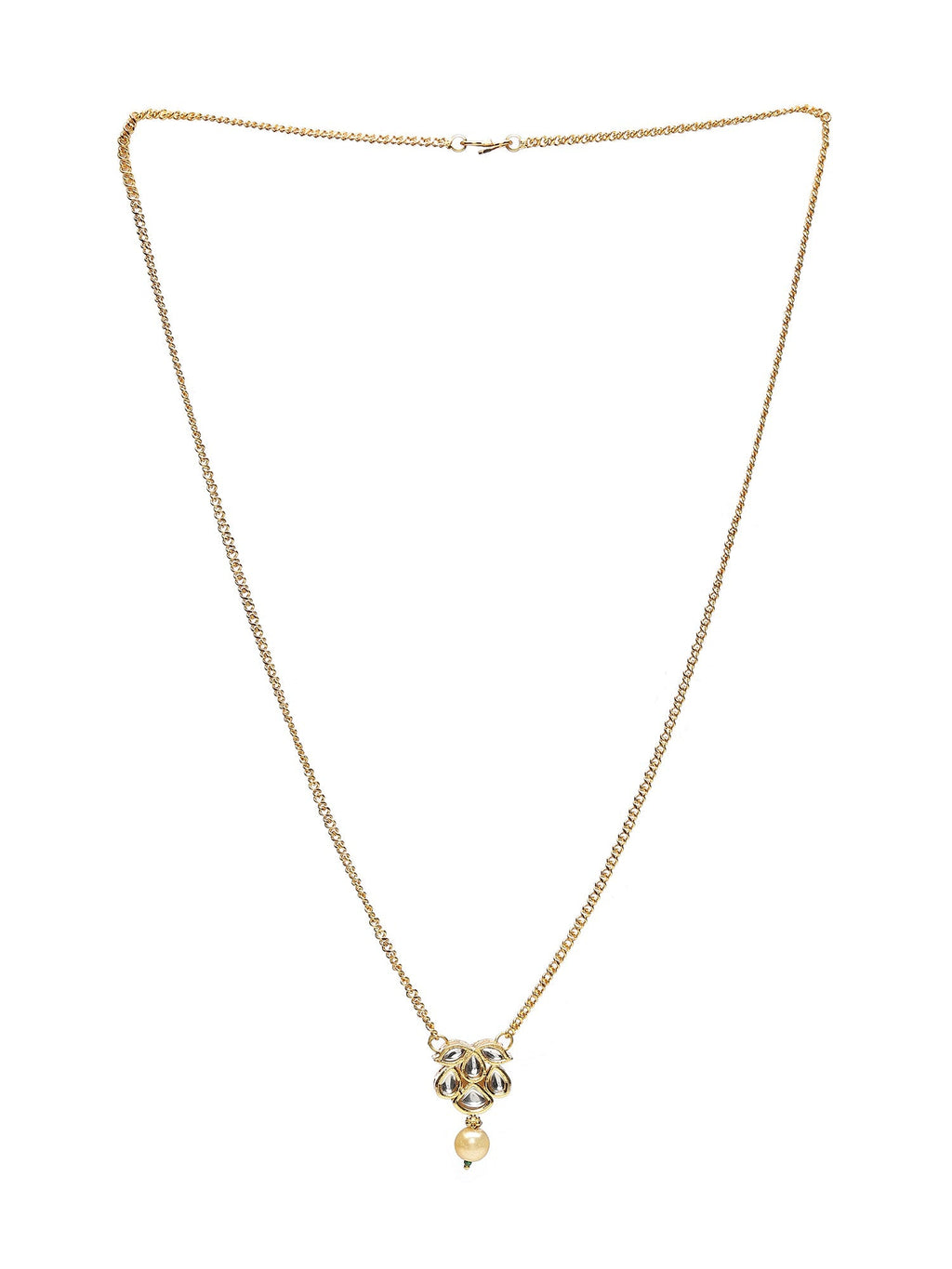 Long Kundan Necklace - Ruby Raang