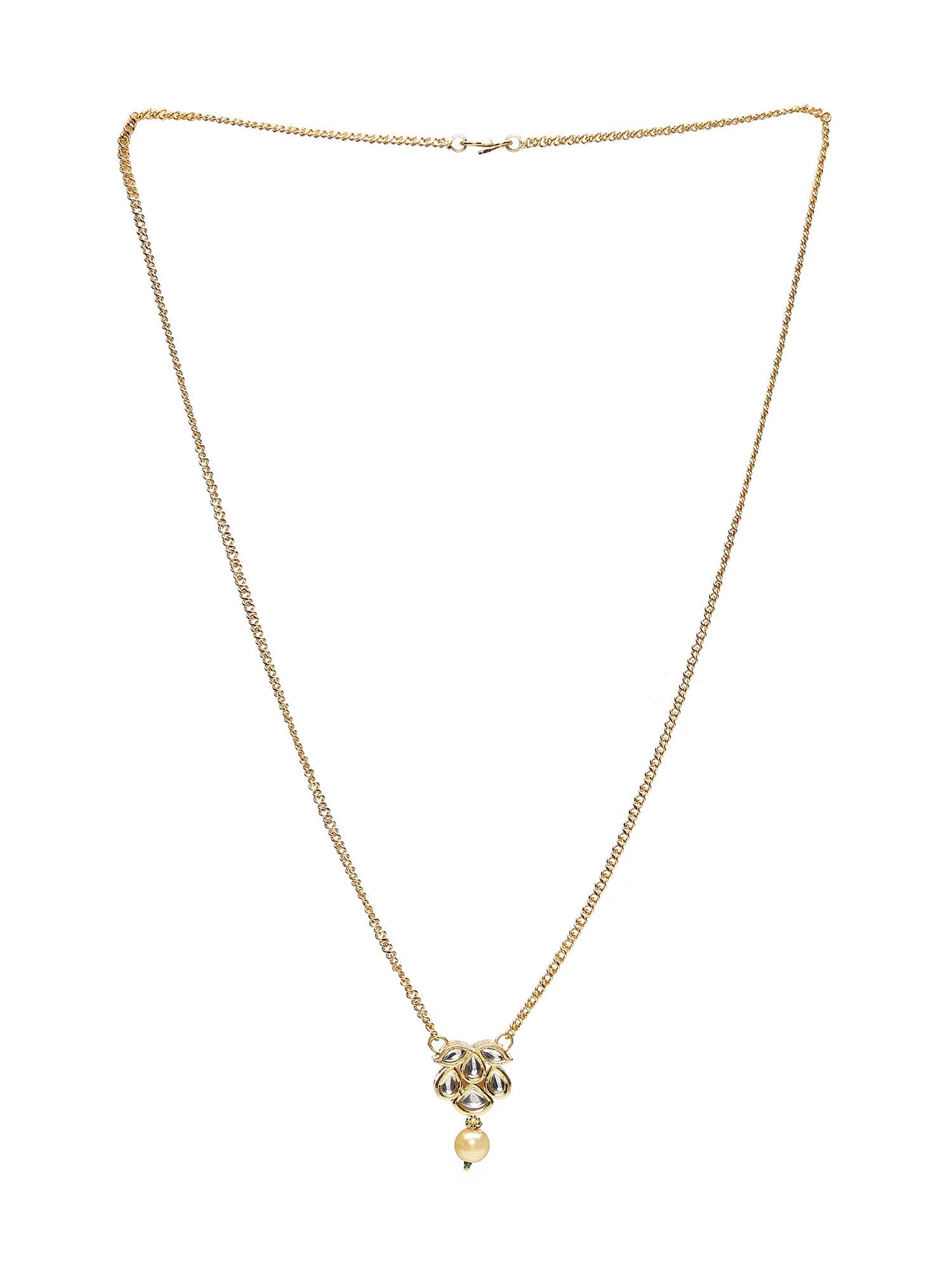 Long Kundan Necklace - Ruby Raang
