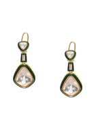 Kundan and Meenakari Earrings - Ruby Raang - Distacart