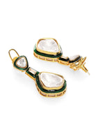 Kundan and Meenakari Earrings - Ruby Raang - Distacart