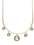 Hasli Neckpiece with Studs - Ruby Raang