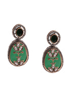 Long Pearl Layered Necklace with Pendant and Matching Earrings - Ruby Raang