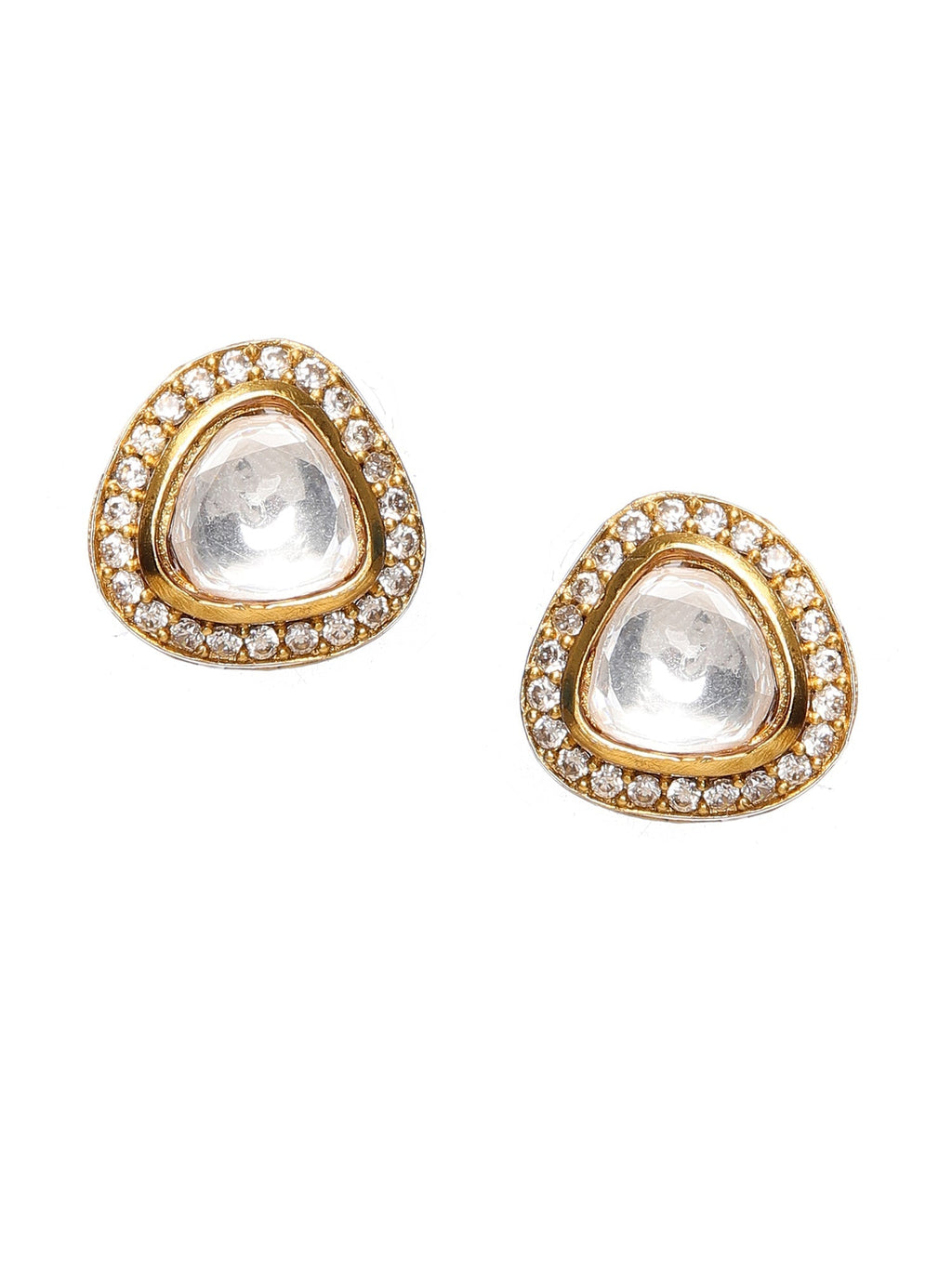 Hasli with Kundan & Mossainite & Matching Studs - Ruby Raang