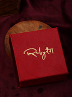 Handcrafted Patchi Kundan Necklace with Studs - Ruby Raang