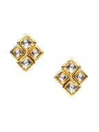 Kundan in Pearl String with Matching Studs - Ruby Raang