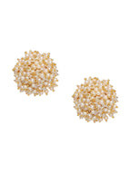 Round Pearl Studs - Ruby Raang - Distacart