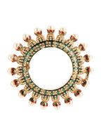 Oversized Pearl Meenakari Handcrafted Heavy Bangles (set of 2) - Ruby Raang - Distacart