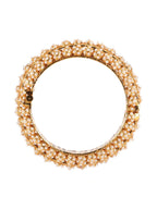 Handcrafted Pearl Heavy Bangles (set of 2) - Ruby Raang - Distacart