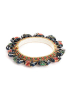 Elephant Blue Meenakari Handcrafted Heavy Bangle - Ruby Raang - Distacart