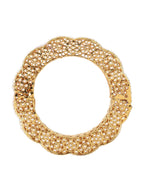 Golden Pearl Handcrafted Heavy Bangle - Ruby Raang - Distacart