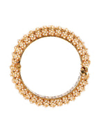 Handcrafted Pearl Heavy Bangle - Ruby Raang - Distacart