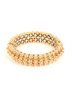 Handcrafted Pearl Heavy Bangle - Ruby Raang - Distacart