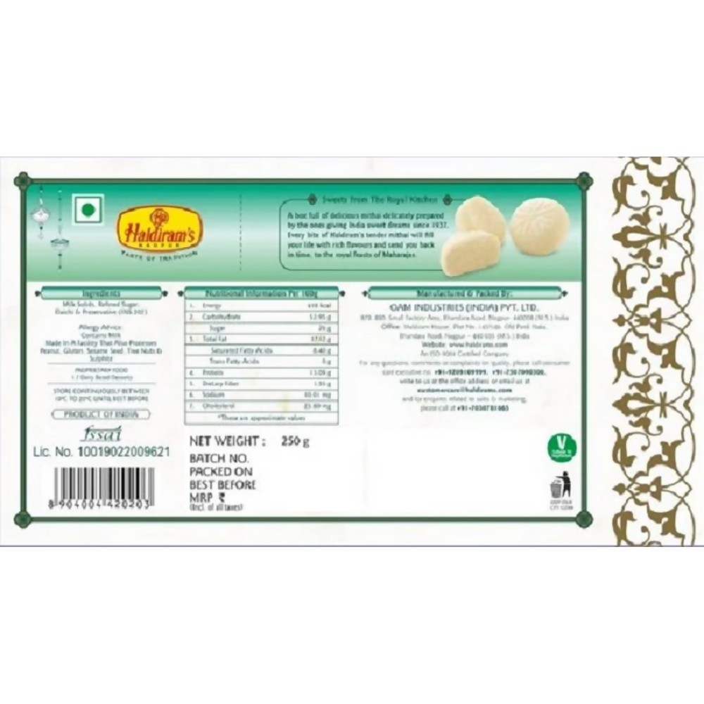 Haldiram's Special Malai Peda - Distacart