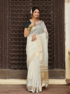 Shree Shyam Fashion Grey Cotton Saree - Distacart