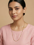 NVR Women Gold Plated Artificial Beads Chain - Distacart