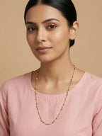 NVR Women Gold Plated Artificial Beads Chain - Distacart