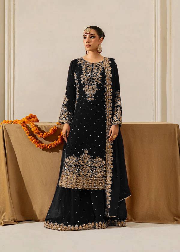 Lehenga Mart Designer Plazzo Suit For Women-Black - Distacart