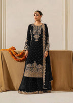 Lehenga Mart Designer Plazzo Suit For Women-Black - Distacart