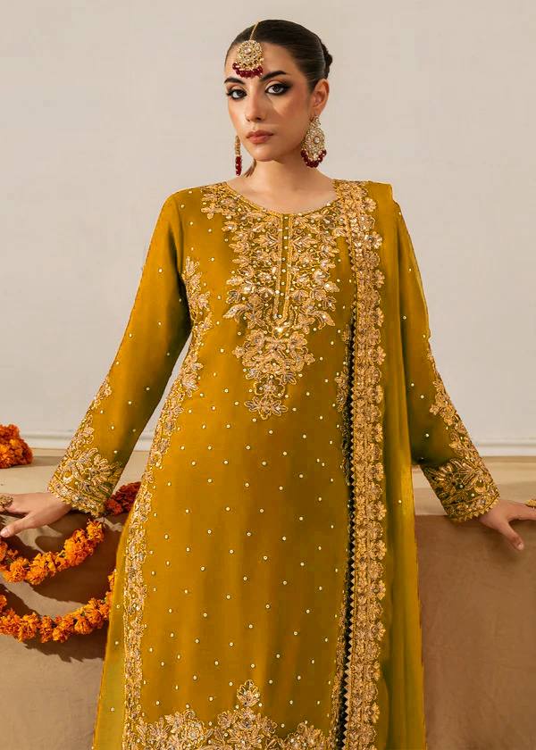 Lehenga Mart Designer Plazzo Suit For Women-Mustard - Distacart