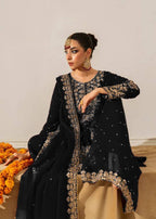 Prazu Fashion Black Georgette Sequin With Rivet Moti Palazzo Suit - Distacart