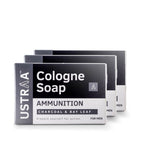 Ustraa Ammunition Cologne Soap with Charcoal & Bay Leaf
