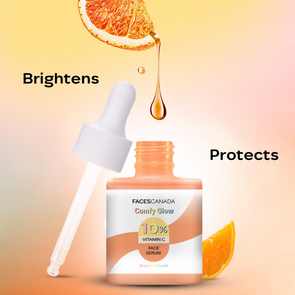 Faces Canada Comfy Glow 10% Vitamin C Face Serum - Distacart
