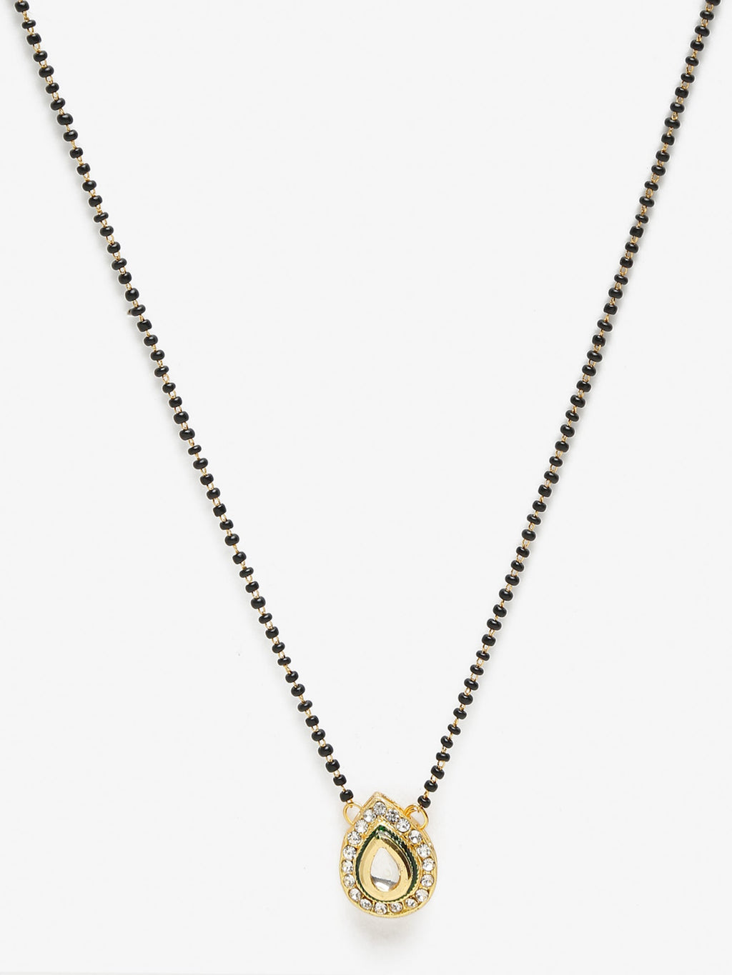 Black Gold Kundan Mangalsutra - Ruby Raang - Distacart
