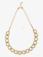 Gold-Plated Kundan Choker Necklace - Ruby Raang - Distacart