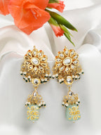 Gold-Toned Contemporary Drop Earrings - Ruby Raang - Distacart