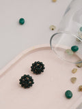 Green Contemporary Studs Earrings - Ruby Raang - Distacart
