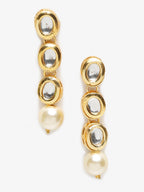 Gold-Toned Contemporary Ear Cuff Earrings - Ruby Raang - Distacart