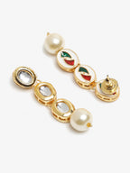 Gold-Toned Contemporary Ear Cuff Earrings - Ruby Raang - Distacart