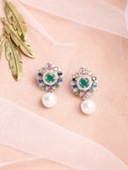 Multicoloured Floral Drop Earrings - Ruby Raang - Distacart