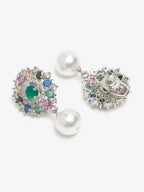 Multicoloured Floral Drop Earrings - Ruby Raang - Distacart