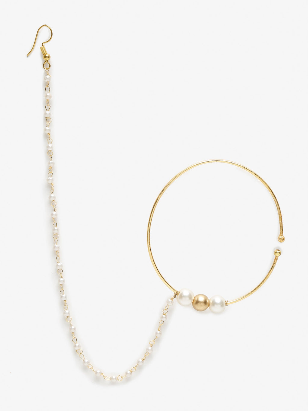 Women's Pearl Nose Ring - Ruby Raang - Distacart