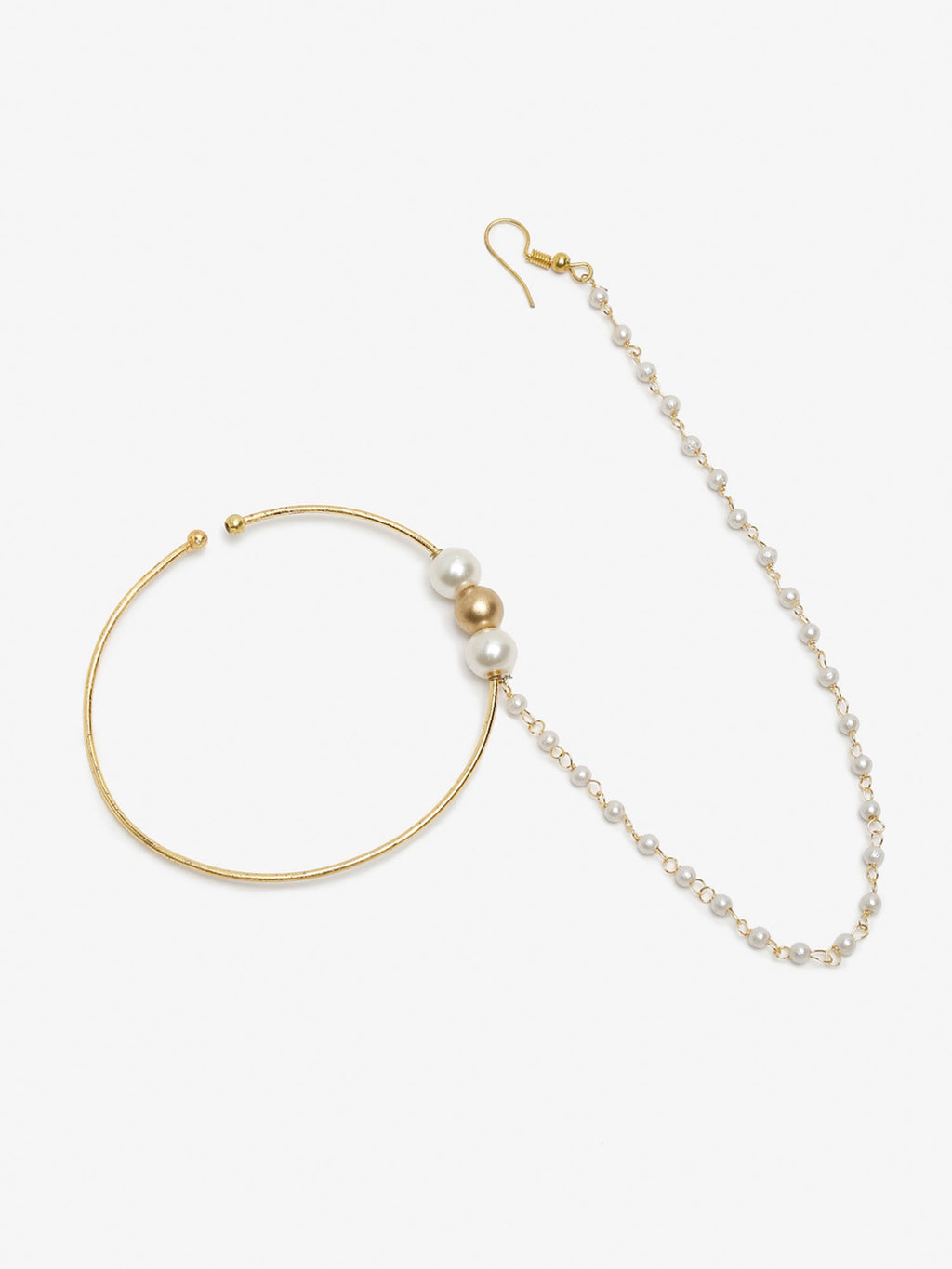 Women's Pearl Nose Ring - Ruby Raang - Distacart