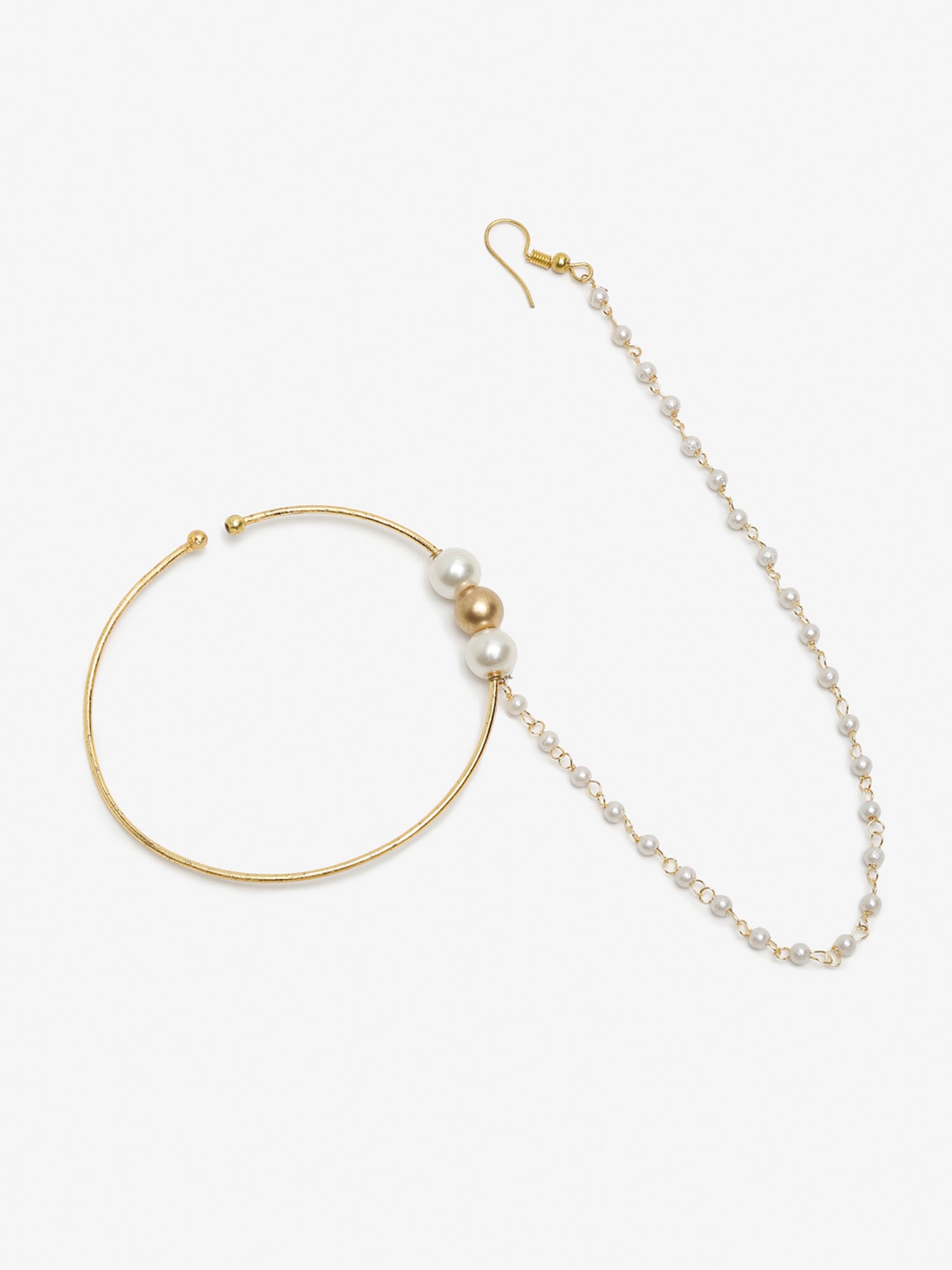 Women's Pearl Nose Ring - Ruby Raang - Distacart