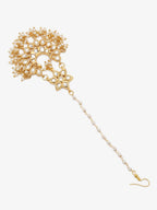 Gold-Plated Kundan Maang Tikka - Ruby Raang - Distacart