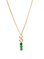 Ruby Raang Green Aventurine Kundan Necklace